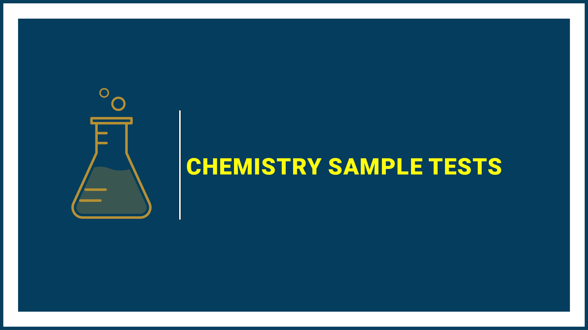 Chemistry Sample Tests (Grade 11 Sc)